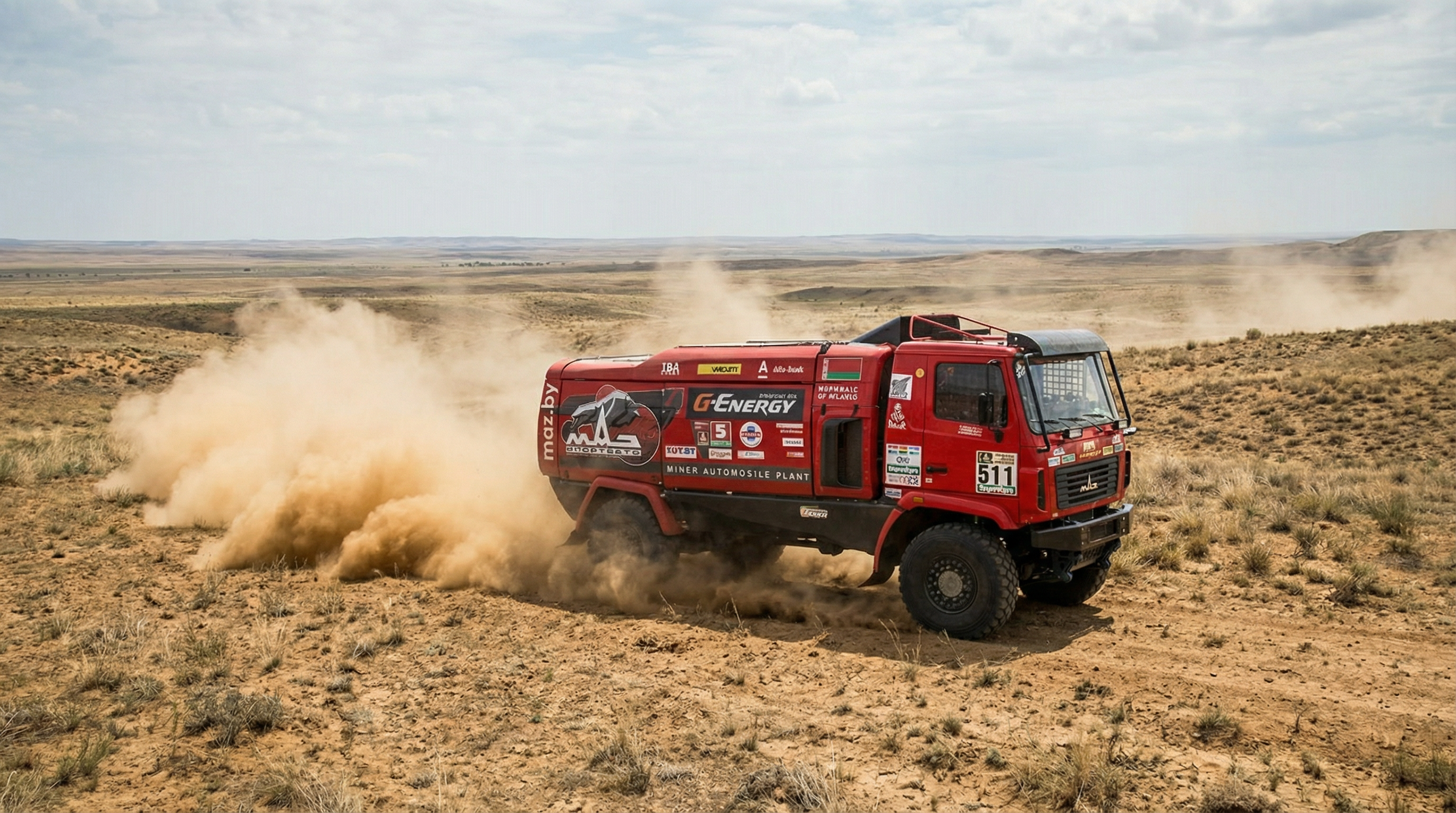 Команда «МАЗ-СПОРТавто» испытала масла G-Energy Racing на тренировке в астраханской степи