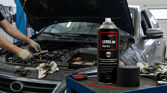 В новой фасовке начала выпускаться универсальная смазка EFELE UNI-M SPRAY
